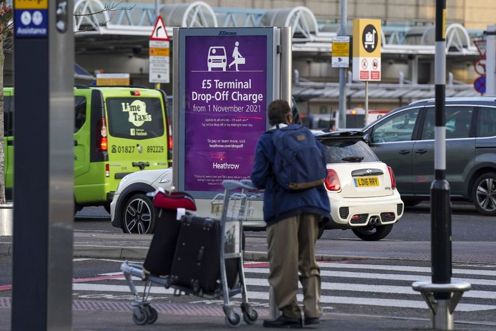 Airport drop-off parking charges