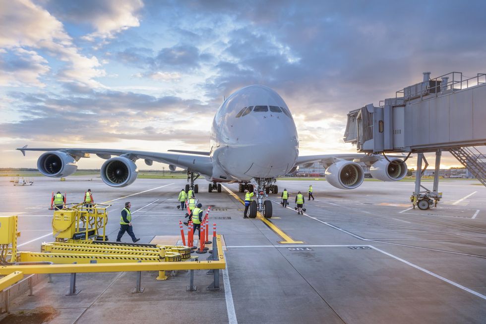 Airport workers