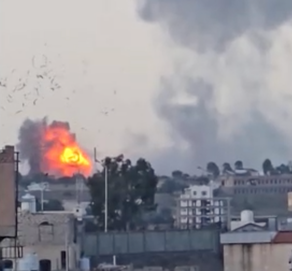 Airstrikes hitting Yemen