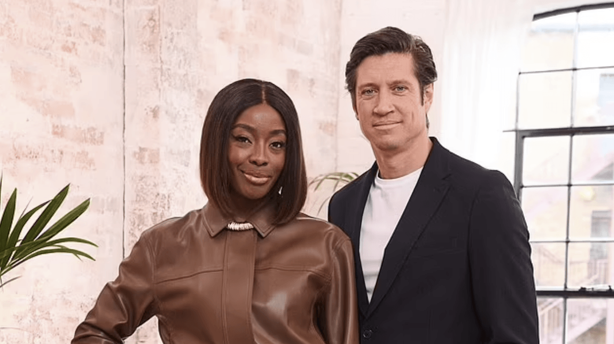 AJ Odudu and Vernon Kay