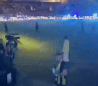 Al-Ittihad striker Abderrazak Hamdallah was filmed having a kerfuffle with a supporter in the stands after the final whistle was blown