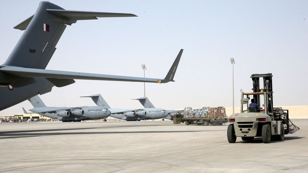 Al-Udeid air base in Qatar