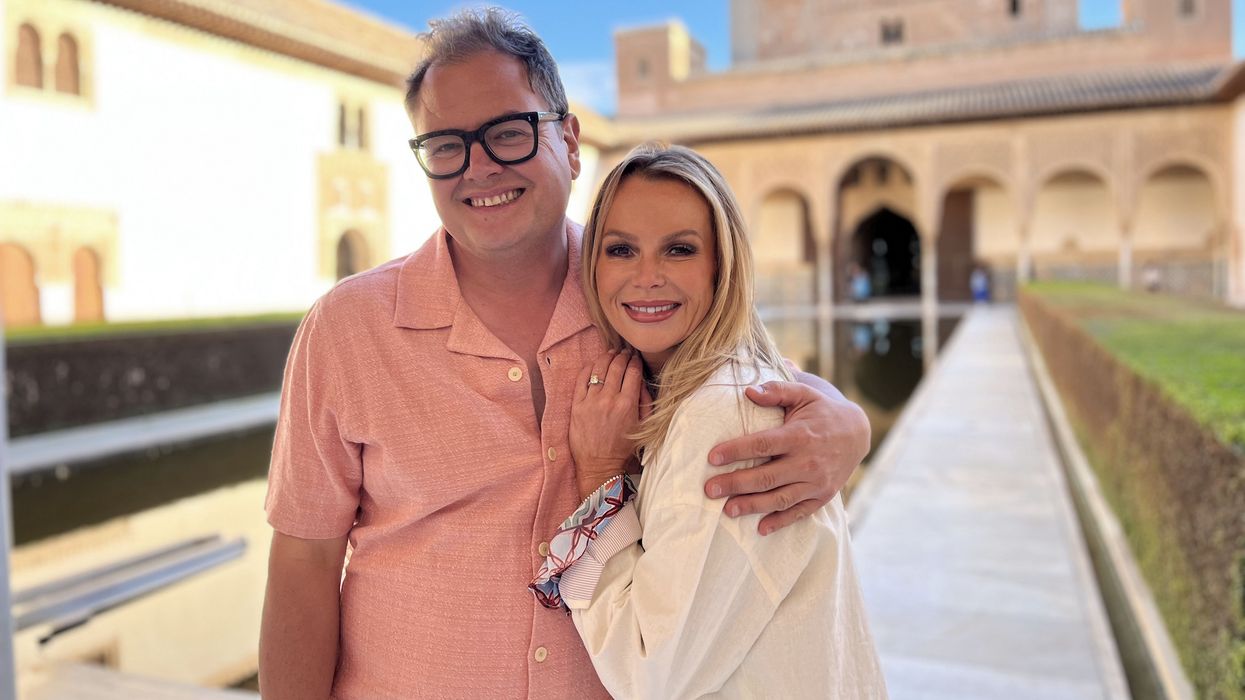 Alan Carr and Amanda Holden