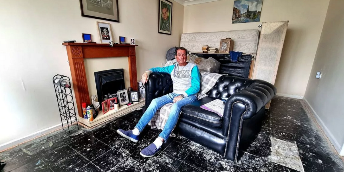NextImg:Pensioner's living hell in council flat where 'neighbour's poo leaks through the ceiling'