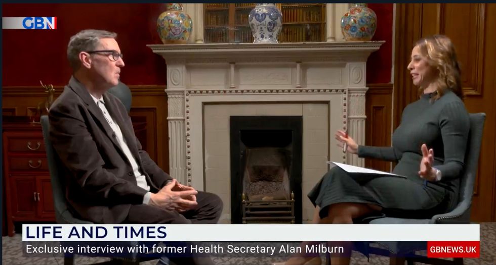 Alan Milburn was talking to Gloria De Piero on Gloria Meets...