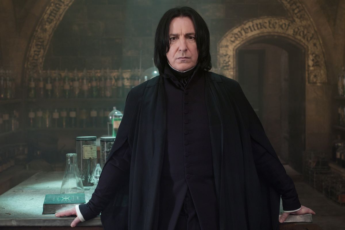 Alan Rickman as Severus Snape