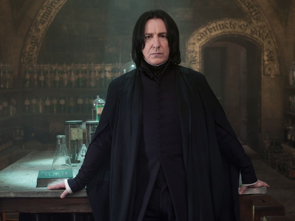 Alan Rickman played Professor Snape in the films