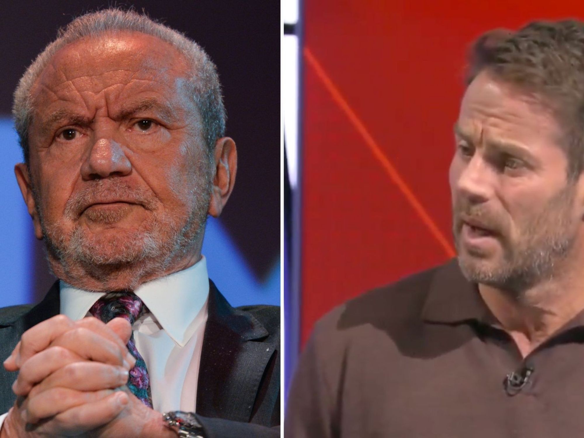 Alan Sugar and Jamie Redknapp