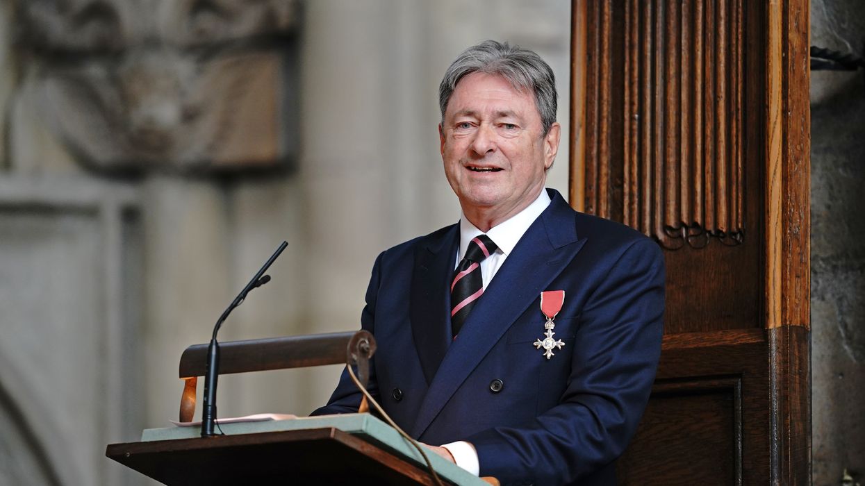 Alan Titchmarsh speaking during the Service of Thanksgiving for Forces' sweetheart Dame Vera Lynn
