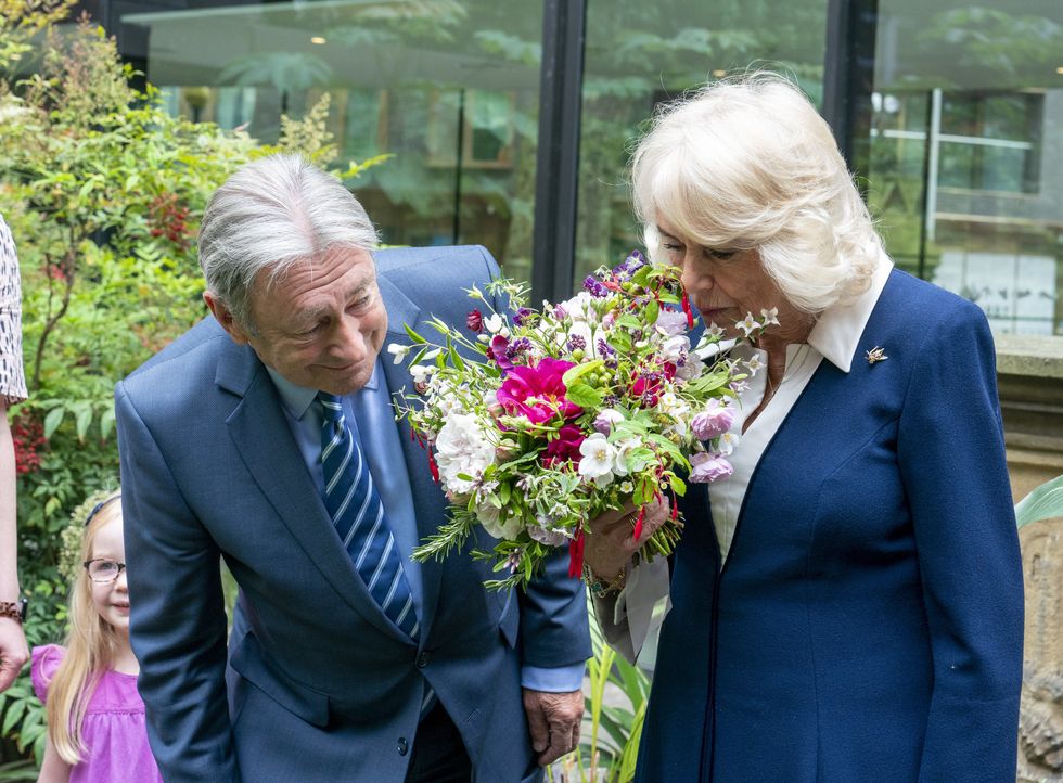 Alan \u200bTitchmarsh with Queen Camilla