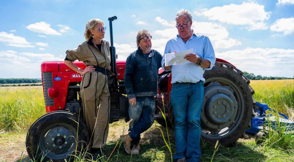 Alan with Jeremy Clarkson and Lisa Hogan