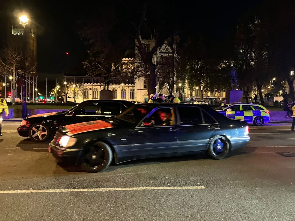 Albanian nationals causing chaos in Parliament Square last night