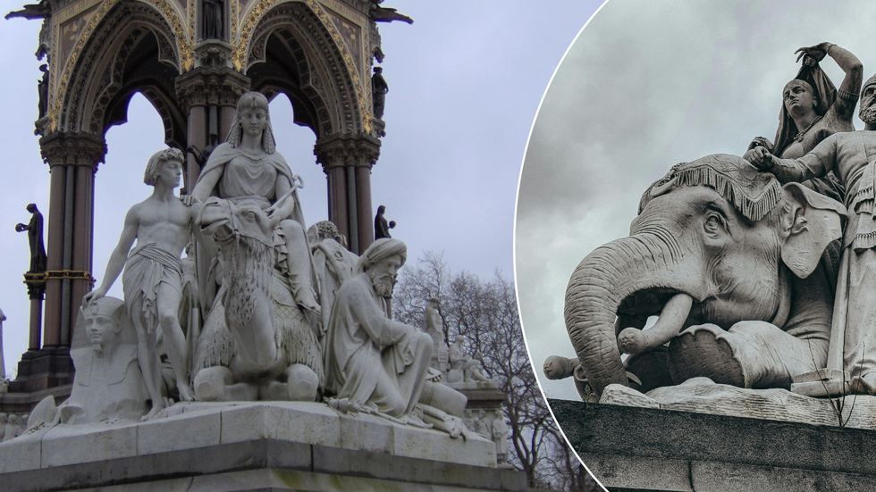 Albert memorial statues