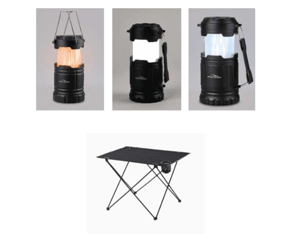 Aldi camping essentials