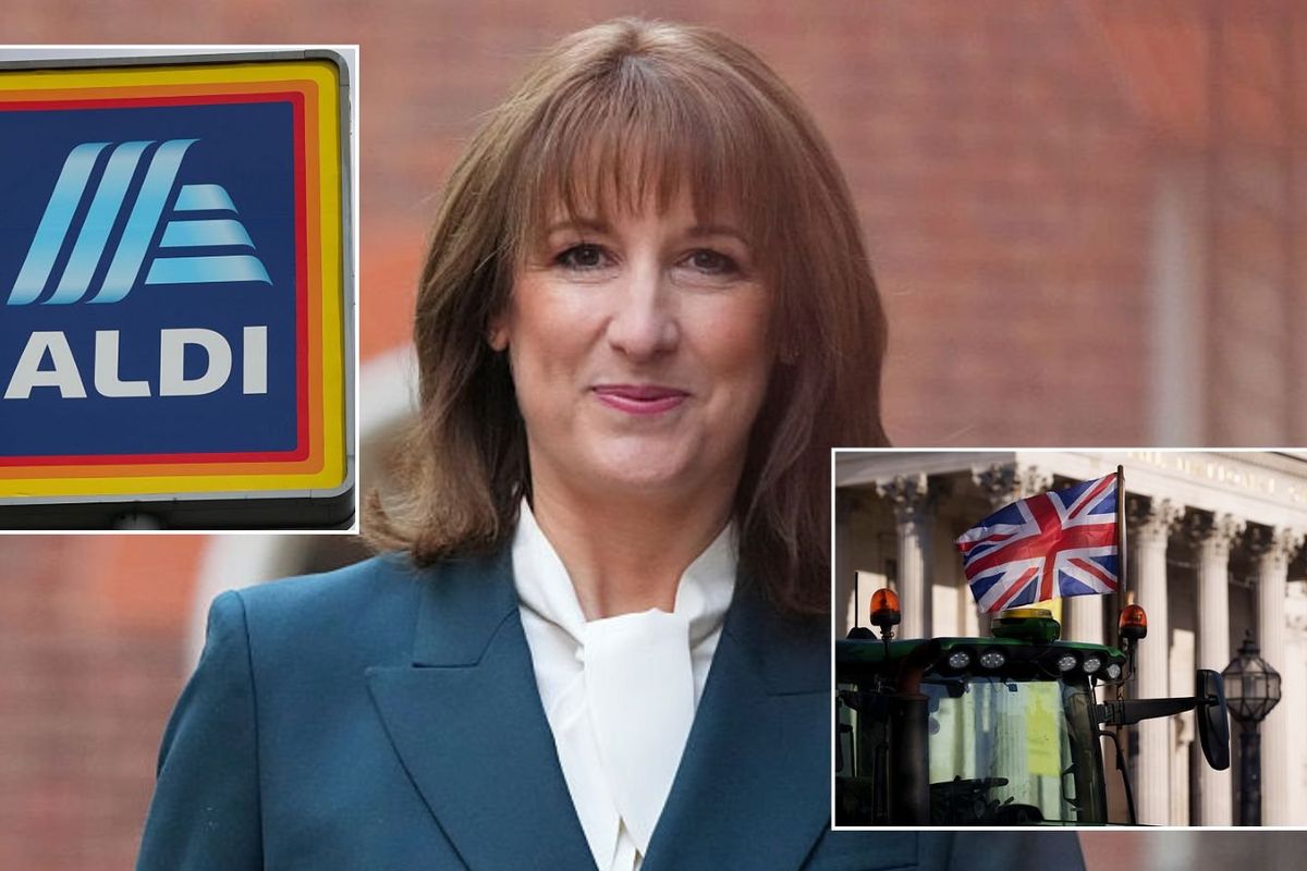 Aldi Rachel Reeves farm protest