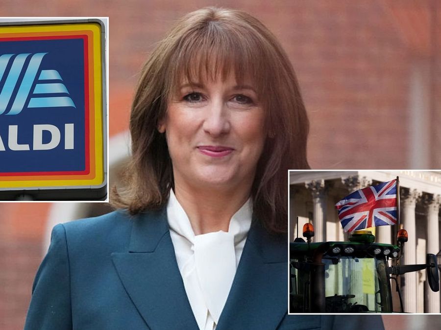 Aldi Rachel Reeves farm protest
