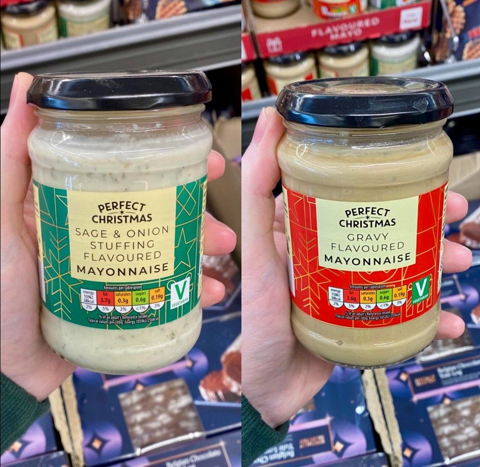 Aldi's festive mayonnaise: Sage & Onion Stuffing and Gravy Flavoured