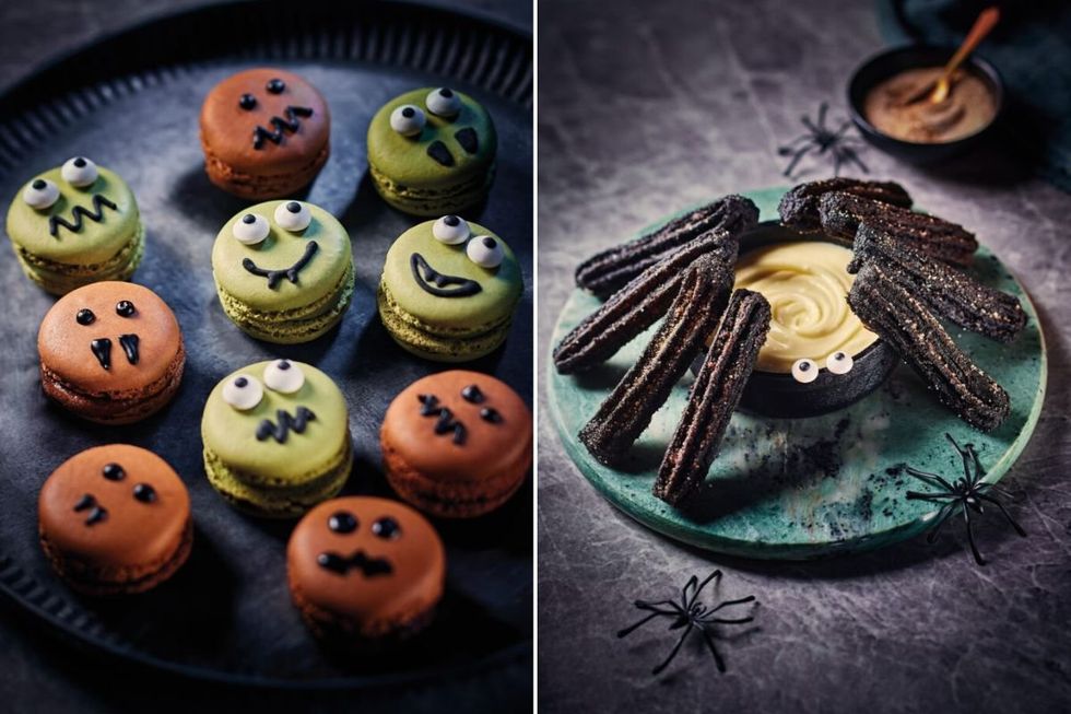 Aldi's Halloween Macarons and Spider Leg Churros