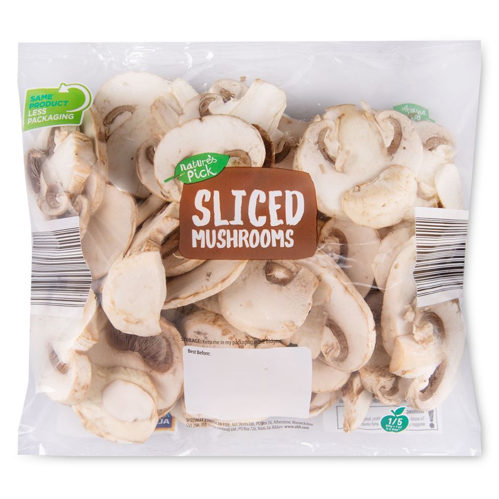 Aldi's Nature\u2019s Pick Sliced Mushrooms