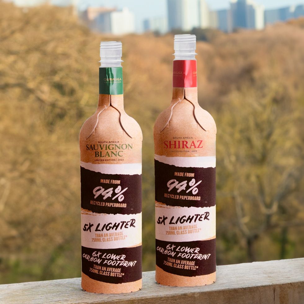 Aldi's own-brand paper wine bottles