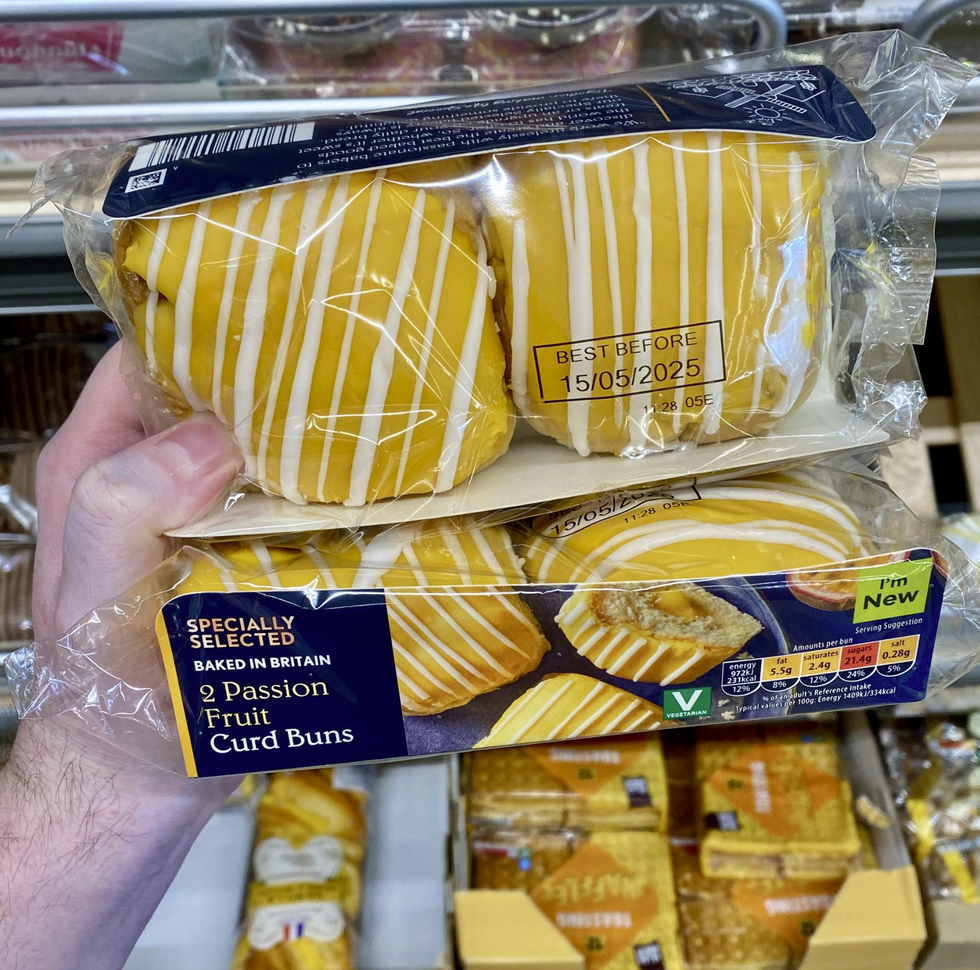 Aldi's Passion Fruit Curd Buns