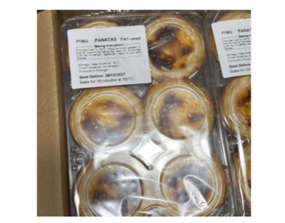 Aldi's PYB02 PANATAS Part-Baked 6 Pack Custard Tarts