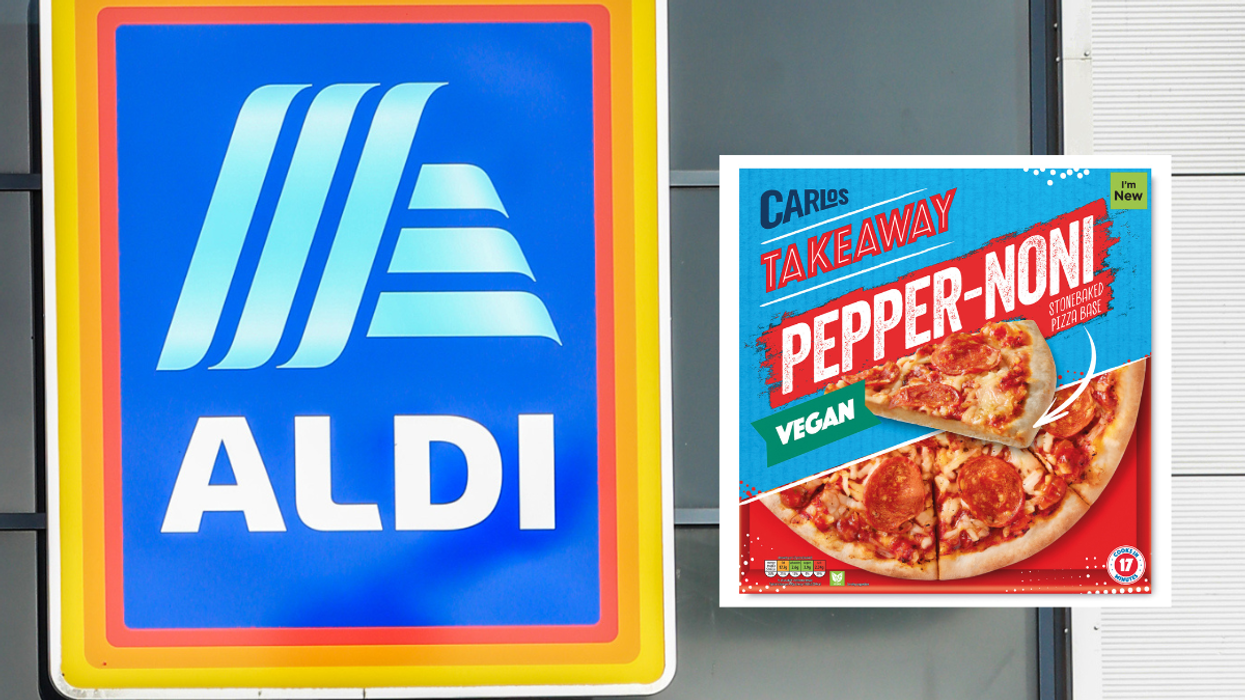 Aldi sign / Aldi pizza