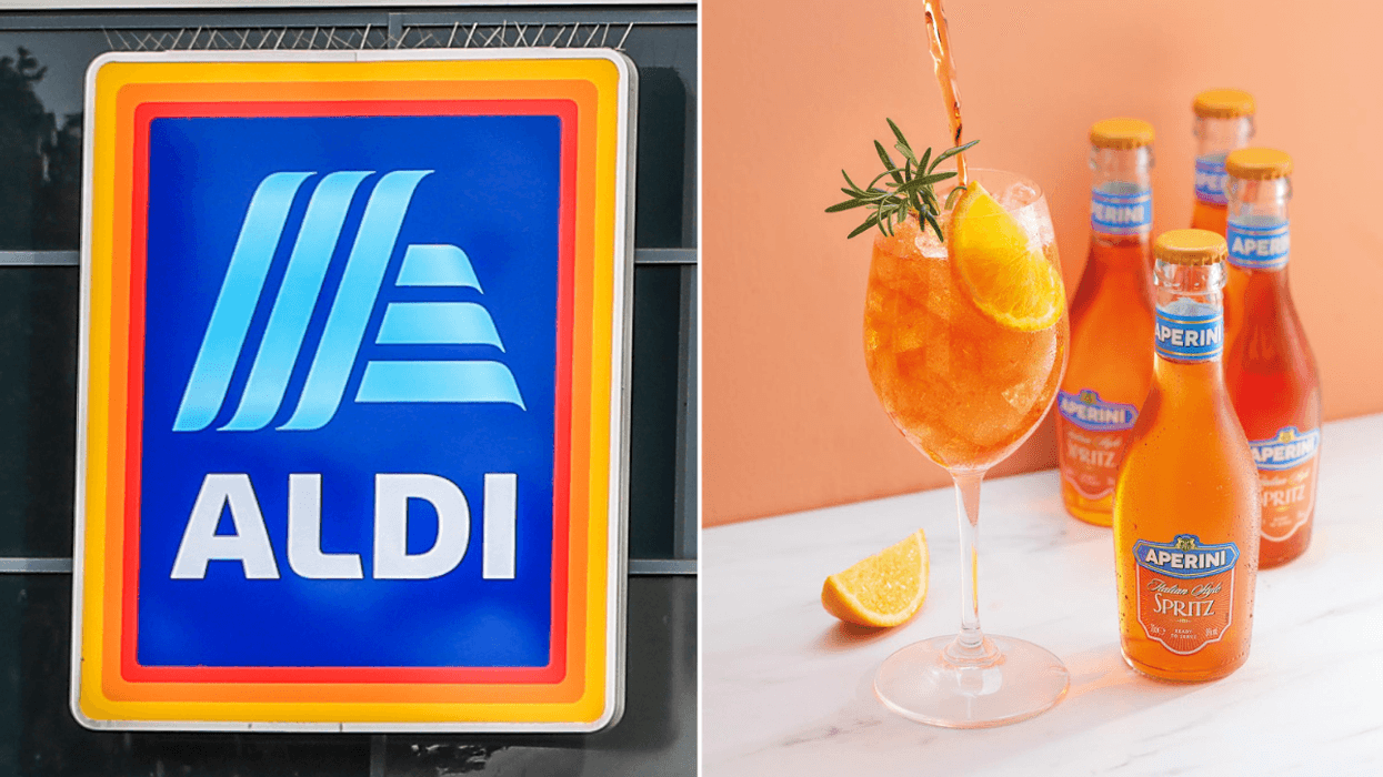 Aldi sign / Aperini Spritz Four Pack