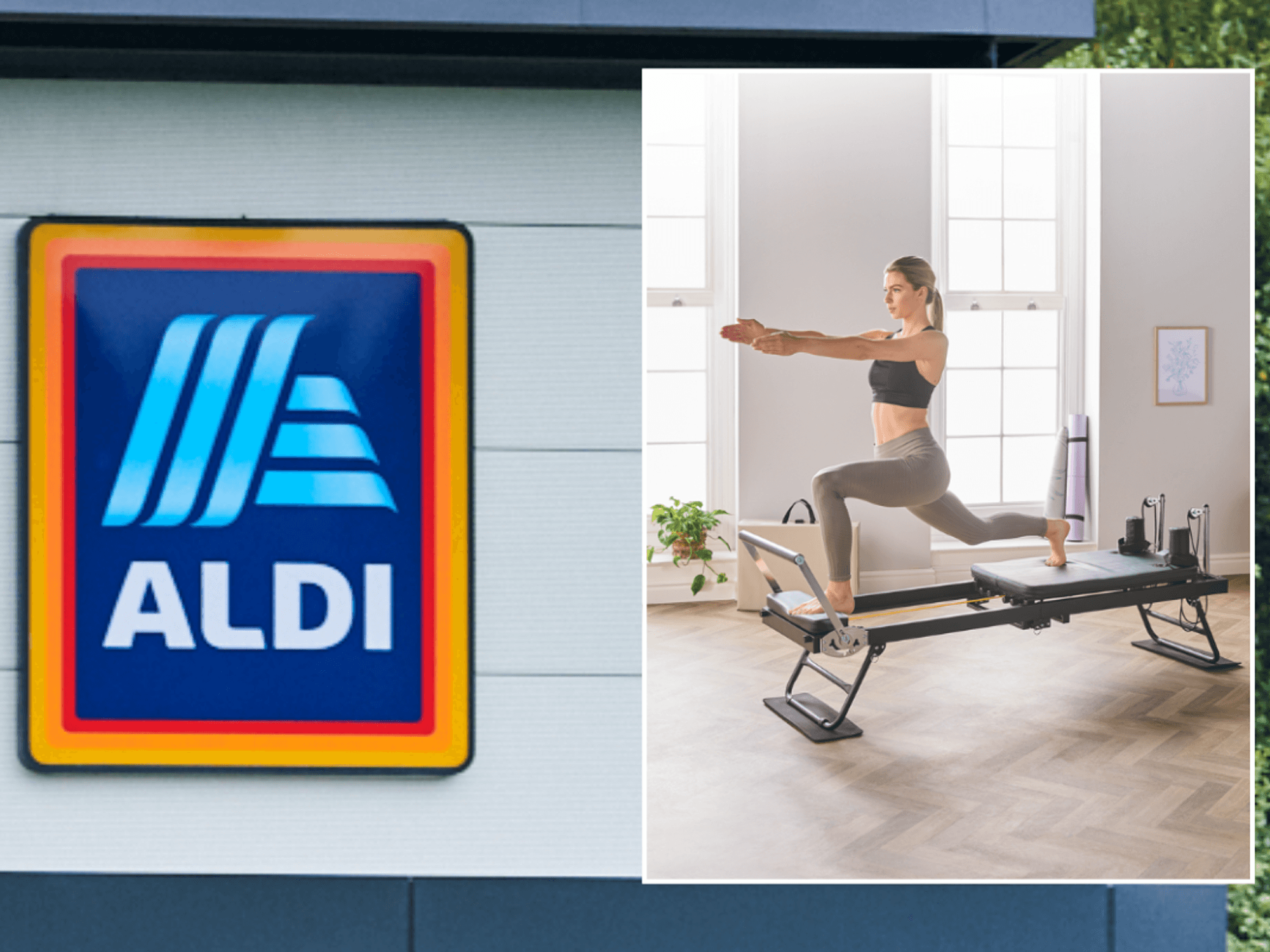 Aldi sign / Reformer Pilates Machine
