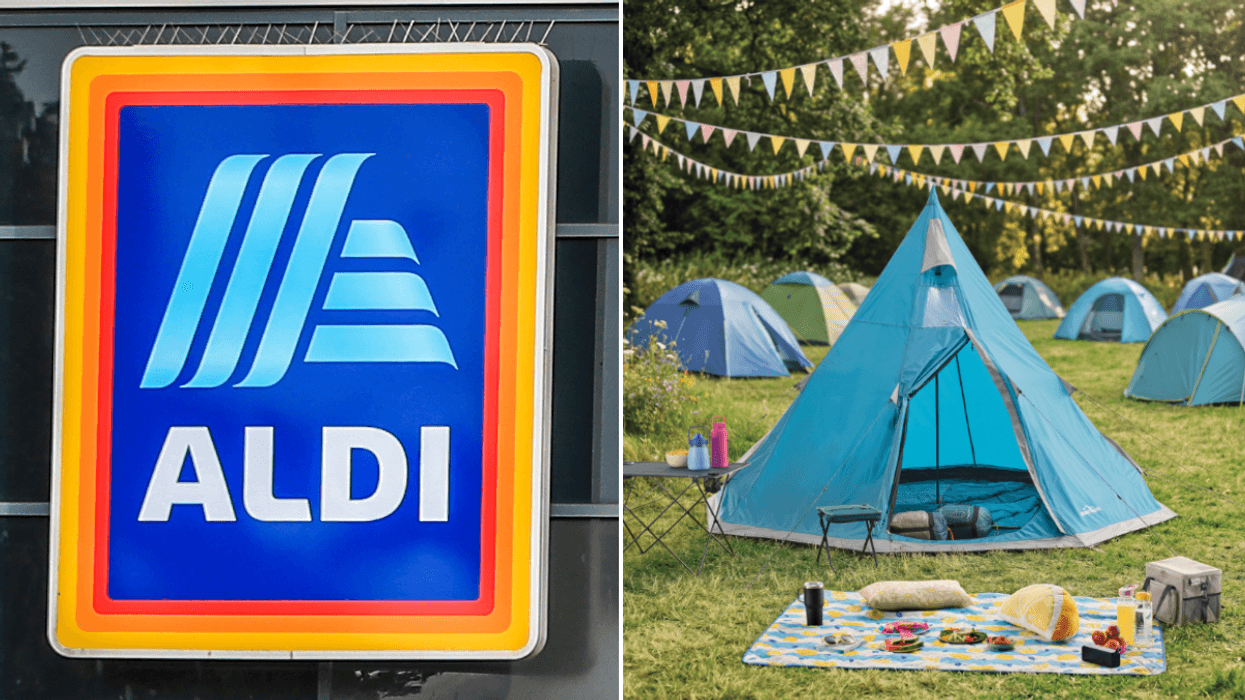Aldi store sign / Aldi festial range, tent and picnic bits