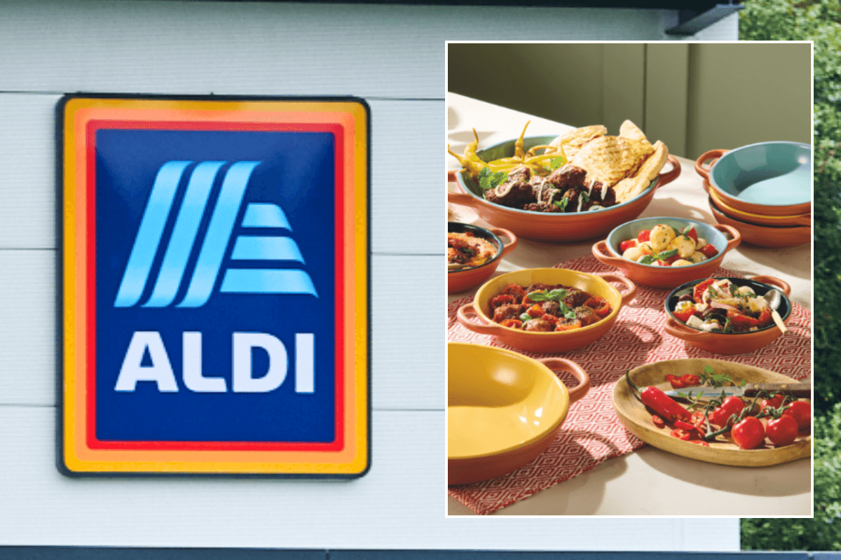Aldi store sign / Aldi new tapas products