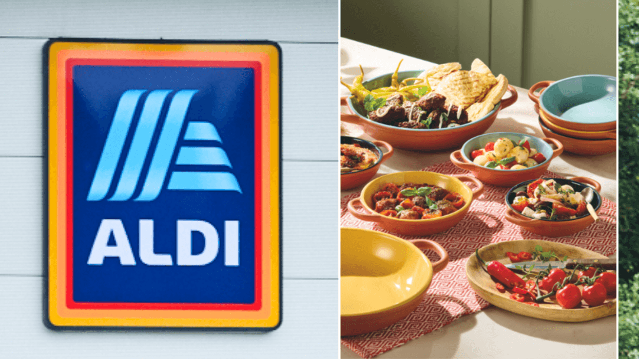 Aldi store sign / Aldi new tapas products