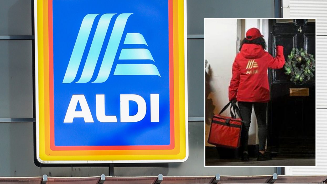 Aldi store sign / delivering Aldi Pigs In Blankets