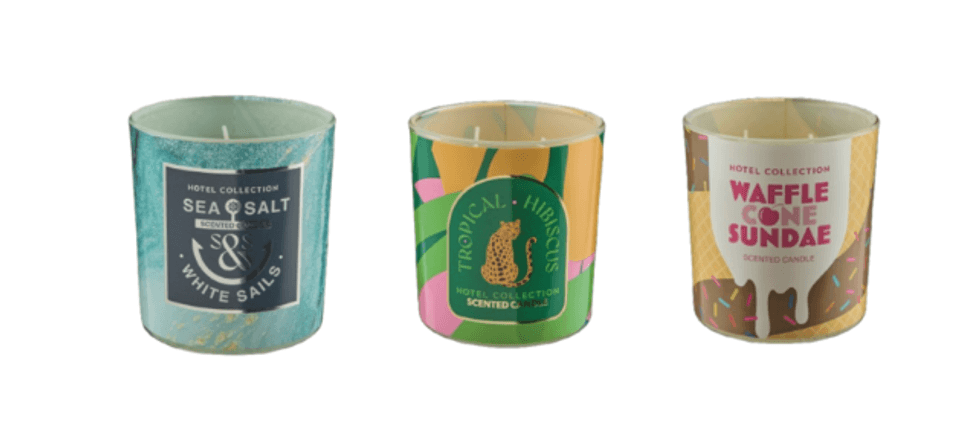 Aldi summer twin-wick candles
