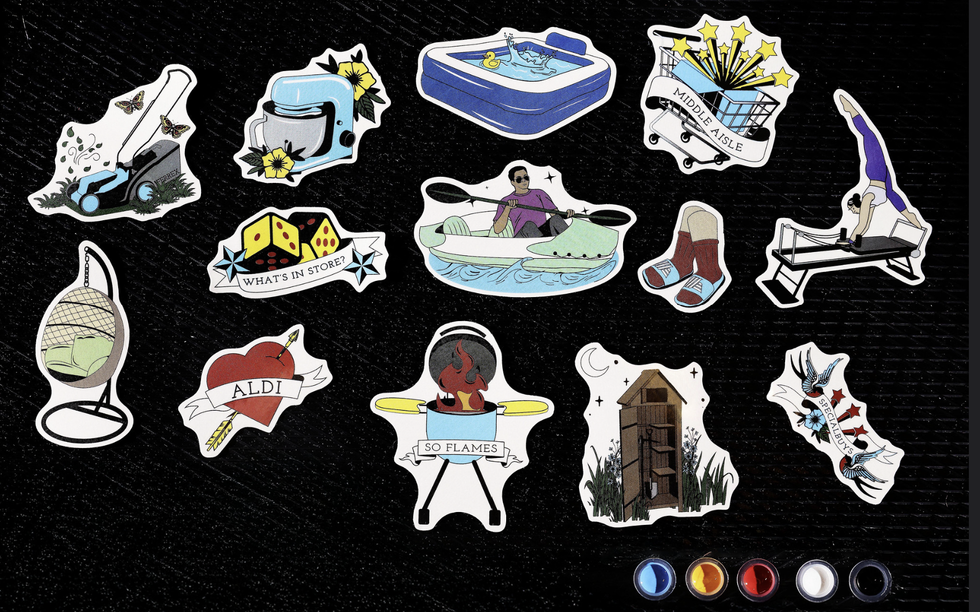 Aldi temporary tattoo collection