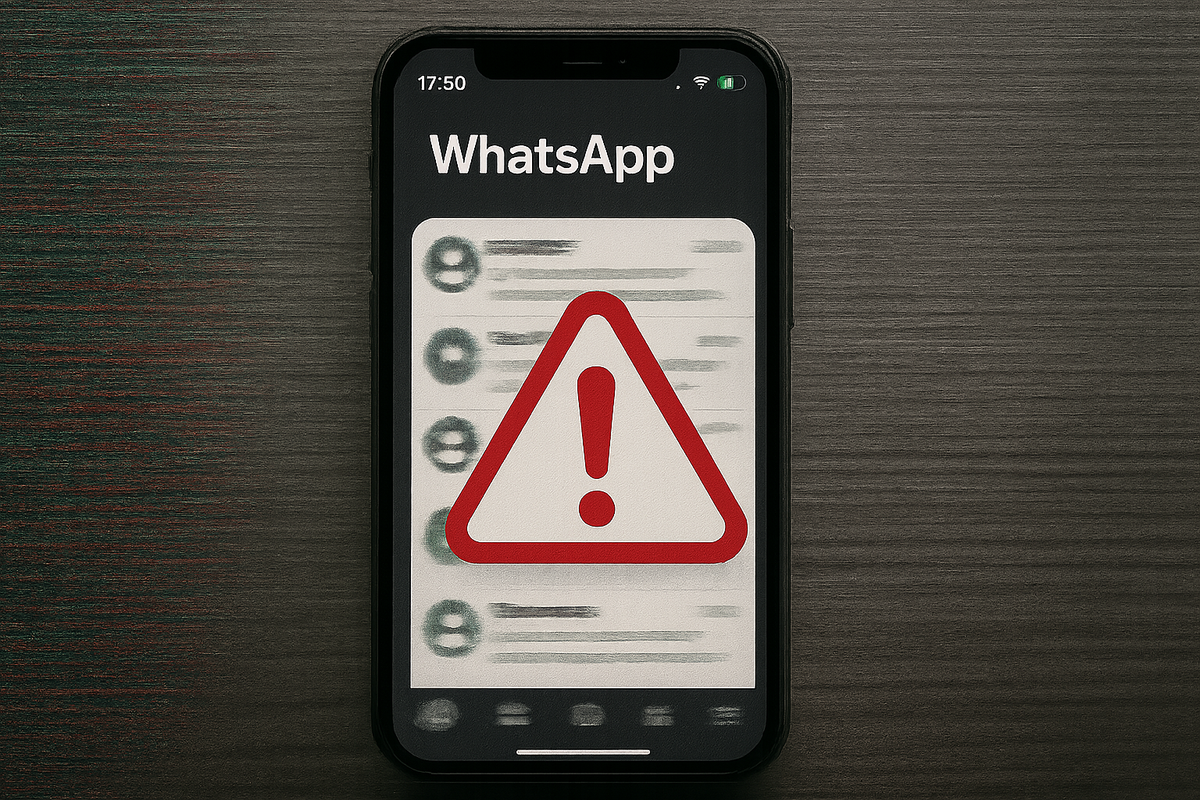 Alert on message center on WhatsApp