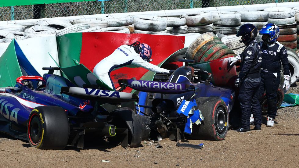 Alex Albon and Daniel Ricciardo