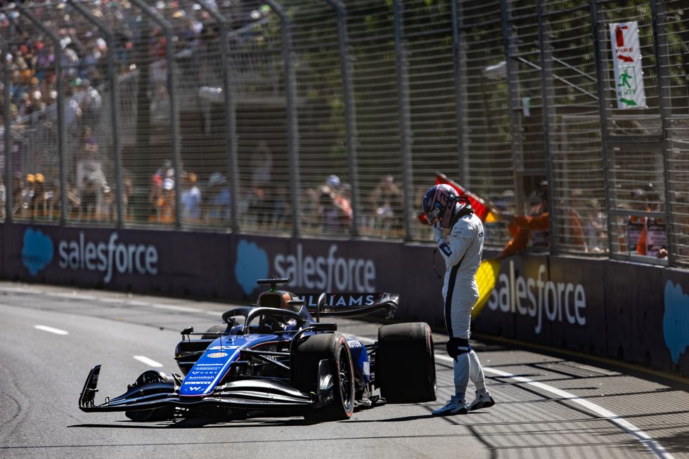 Alex Albon was unable to get out for FP2