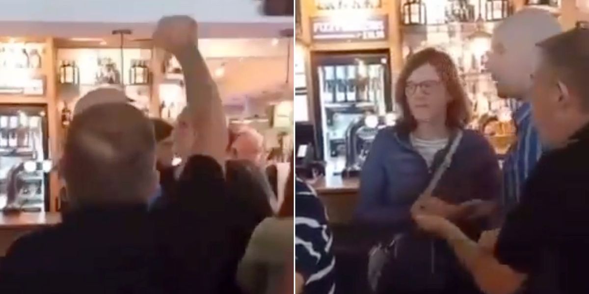 NextImg:Raging campaigners heckle Labour MP inside pub amid anger over migrant flats