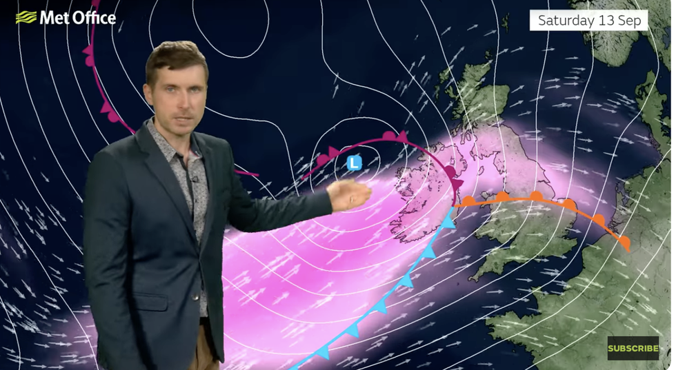 Alex Burkill warns of a deep storm system approaching