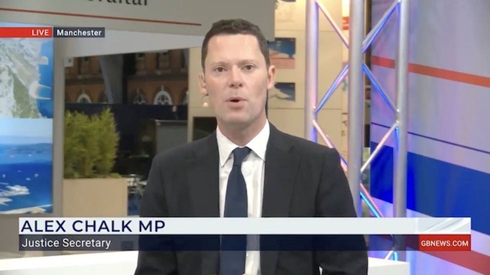 Alex Chalk MP appears on GB News