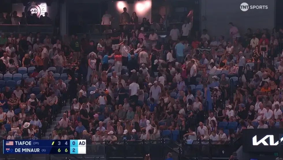 Alex De Minaur and Frances Tiafoe's match was halted