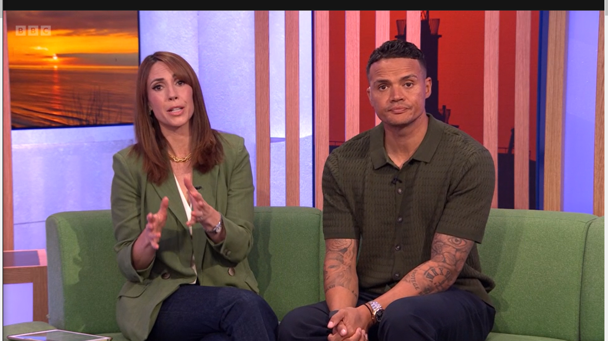 Alex Jones and Jermaine Jenas