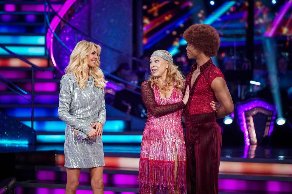 Alex Kingston and Johannes Radebe