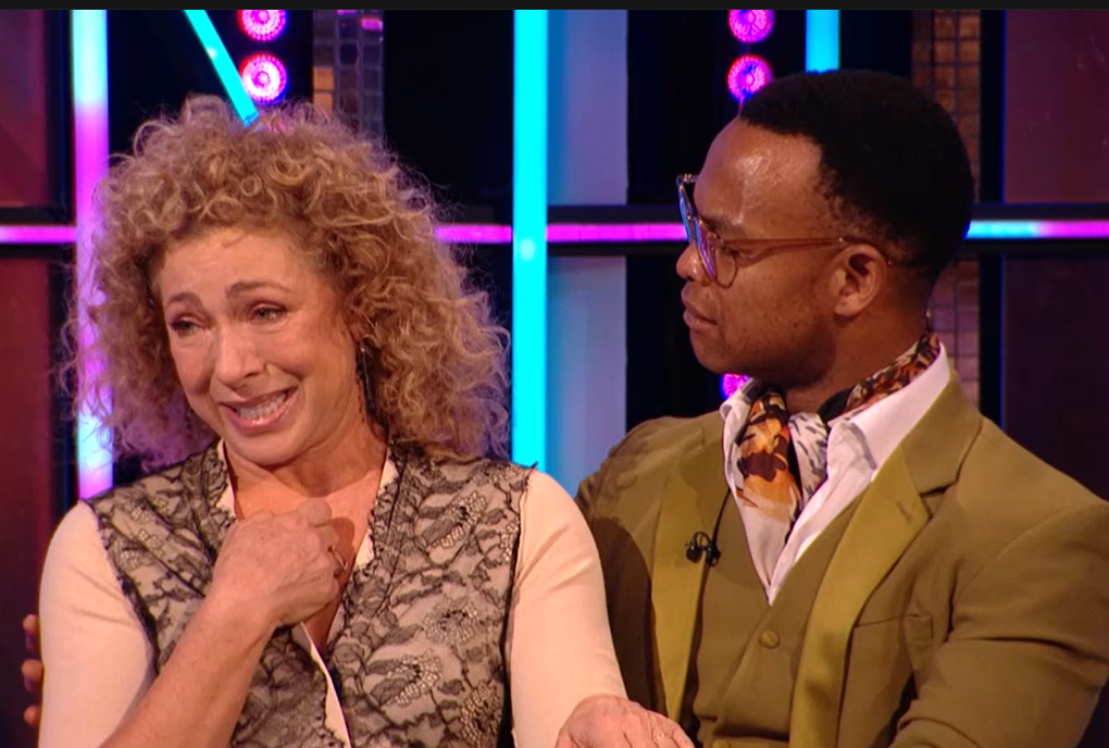 Alex Kingston and Johannes Radebe