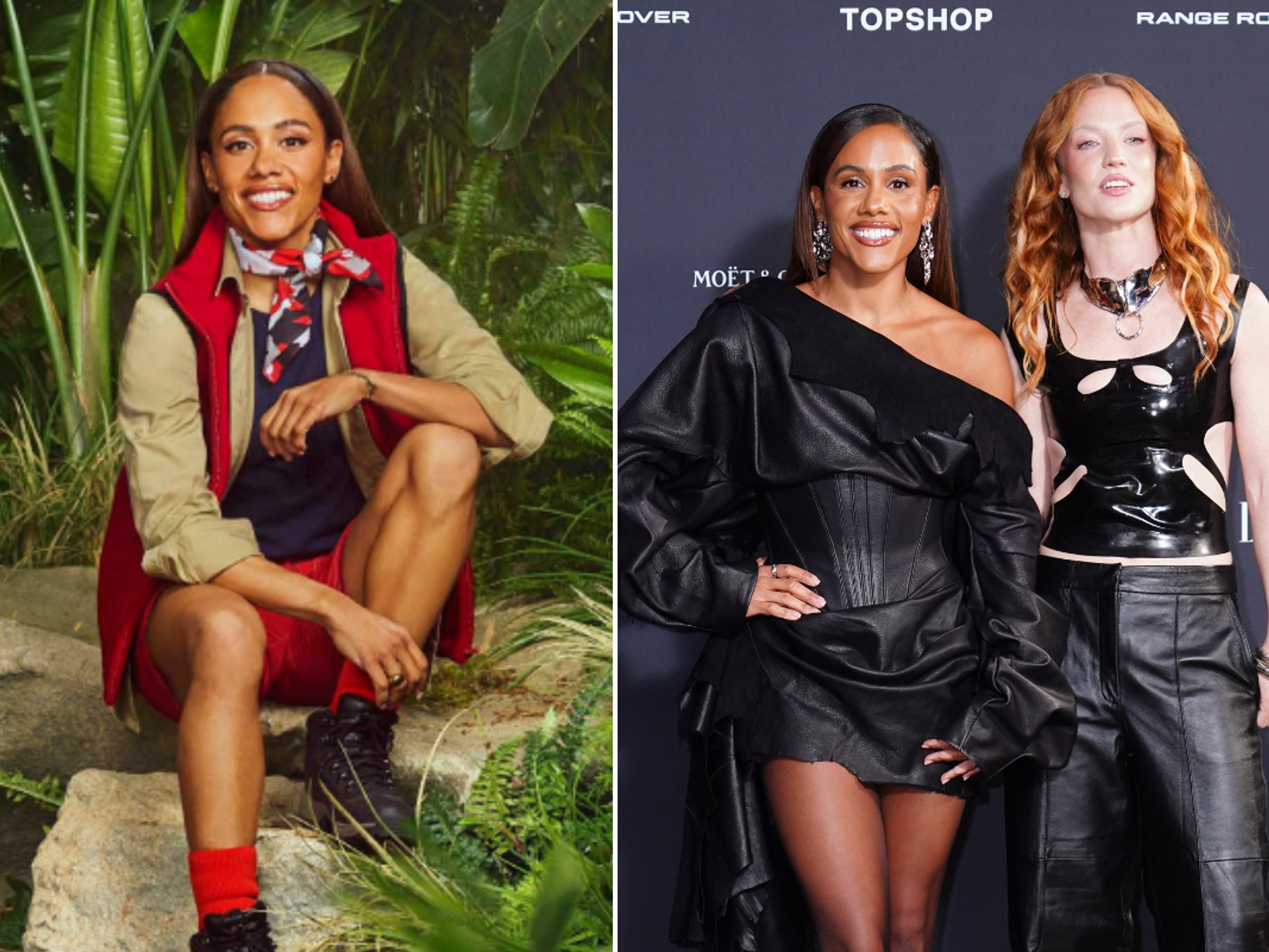 Alex Scott and Jess Glynne