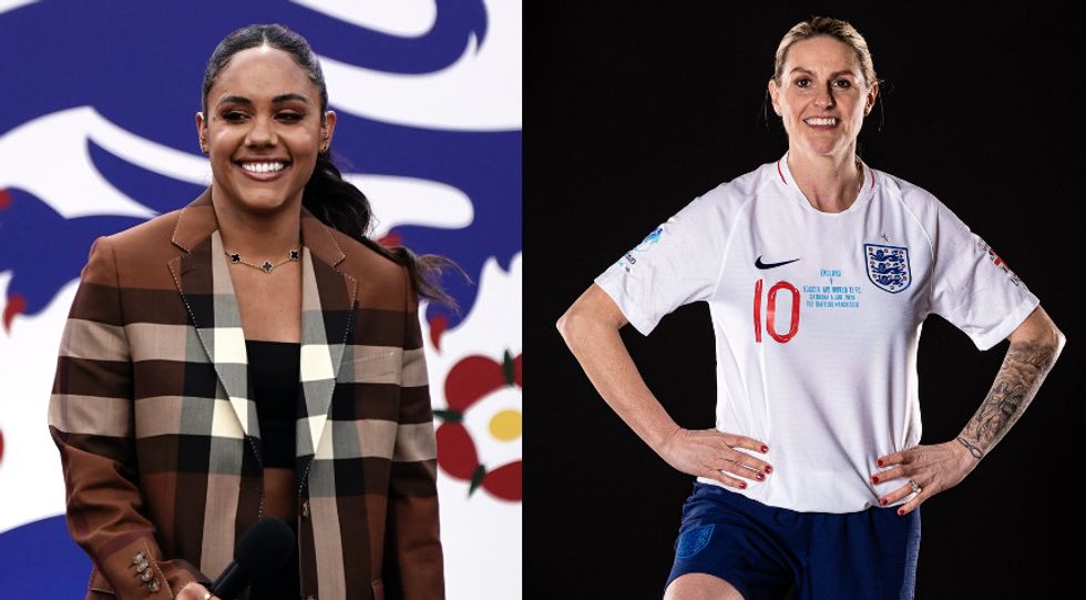 Alex Scott and Kelly Smith