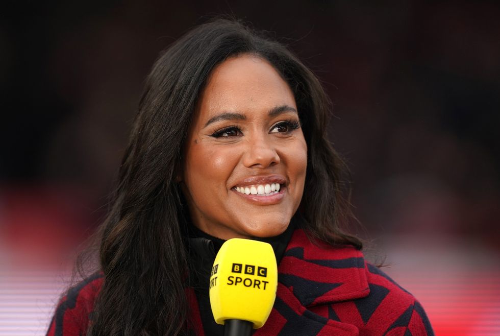 Alex Scott presenting on BBC Sport
