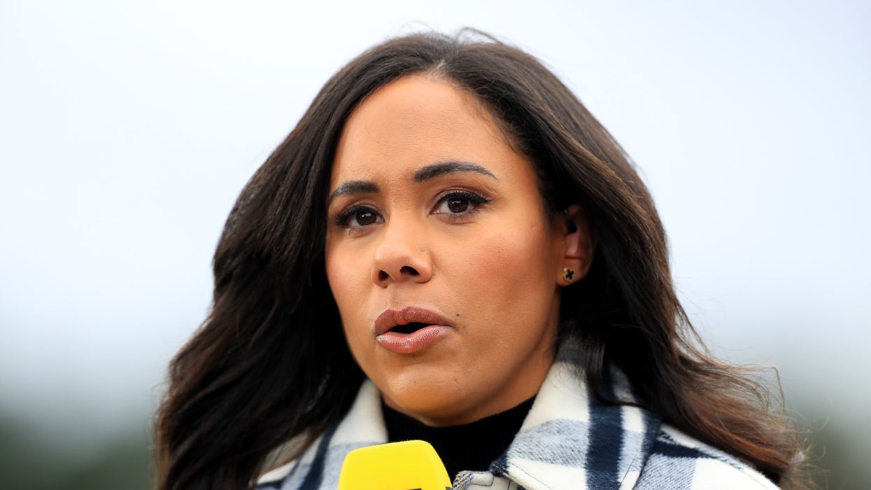 Alex Scott presenting on BBC