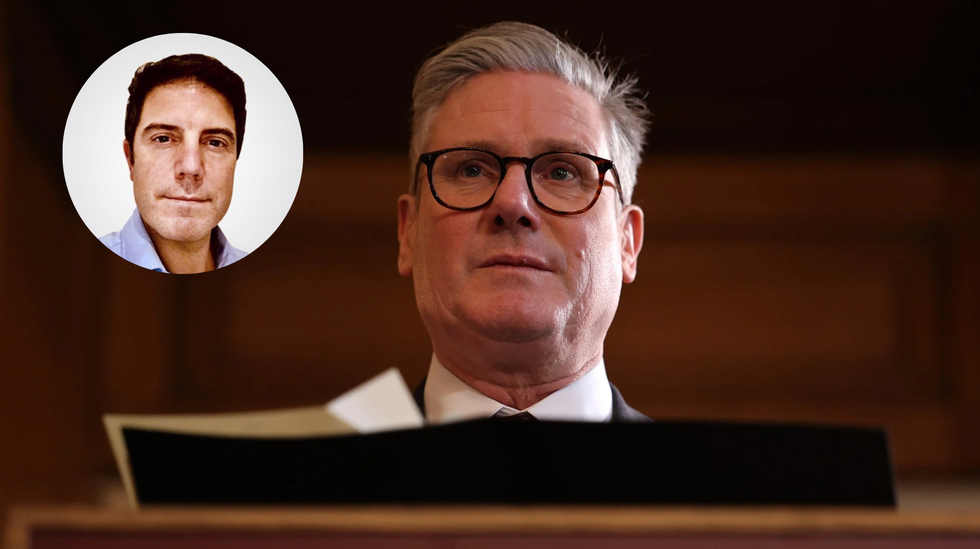 Alex Story (left), Keir Starmer (right)